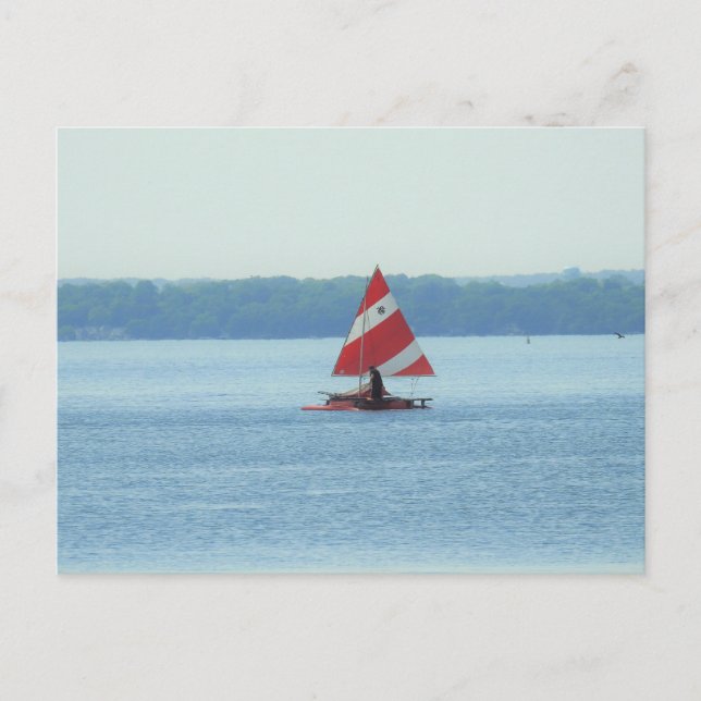 Carte Postale Bateau sur le lac Mendota à Madison, Wisconsin (Devant)