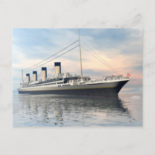 Carte Postale Bateau Titanic - rendu 3D