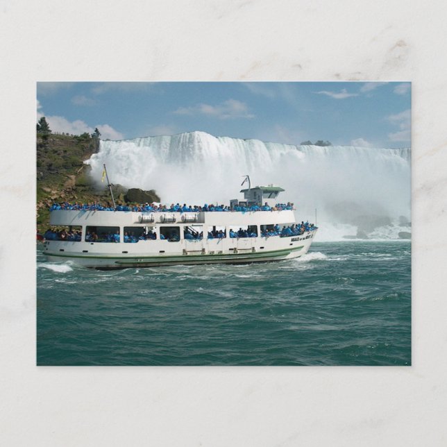 Carte Postale Bateau voile lac Ontario rivière Niagara chutes vu (Devant)