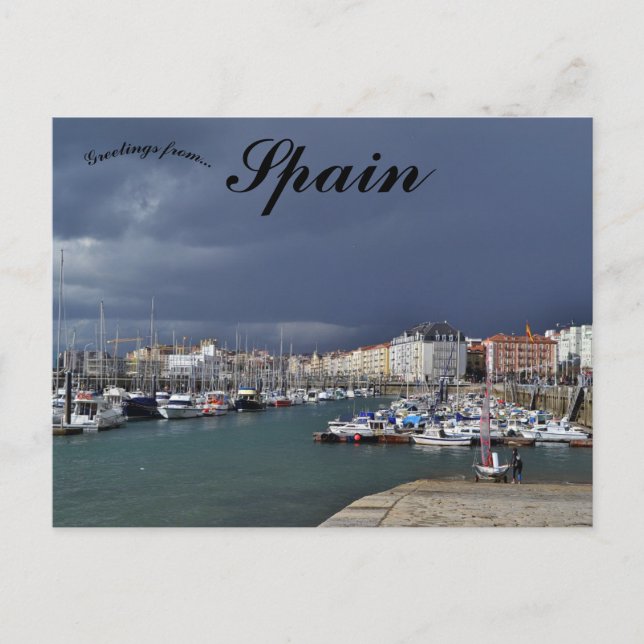 Carte Postale Bateaux à Santander Cantabria Espagne (Devant)