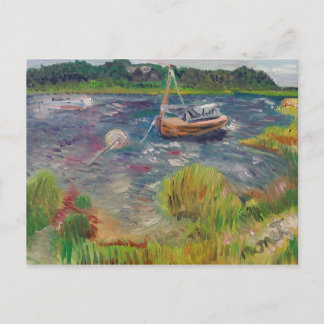Carte Postale Bateaux à Springs East Hampton