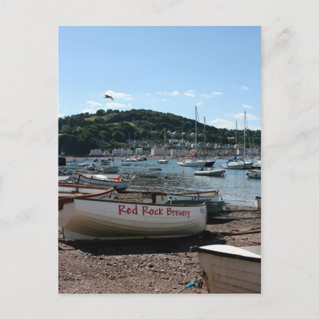 Carte Postale Bateaux à Teignmouth Devon UK (Devant)