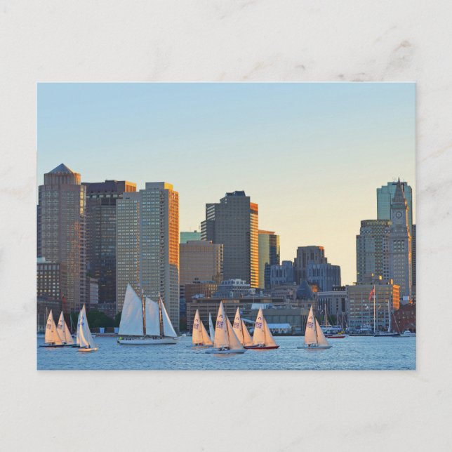 Carte postale - Bateaux à voile à Piers Point Park (Devant)