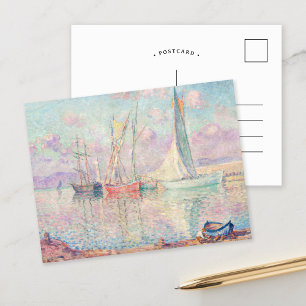 Carte Postale Bateaux à voile dans le Port de Saint-Tropez Hen