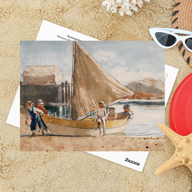 Carte Postale Bateaux à voile d'été Winslow Homer (Créateur téléchargé)