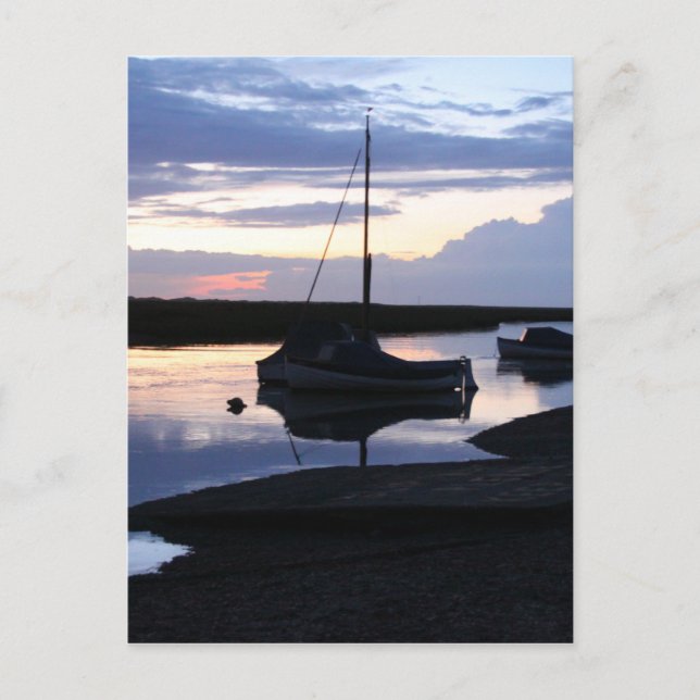 Carte Postale Bateaux Blakeney au crépuscule (Devant)
