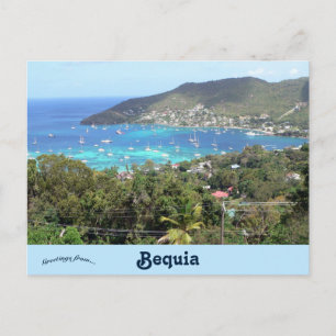 Carte Postale Bateaux dans le port de Bequia