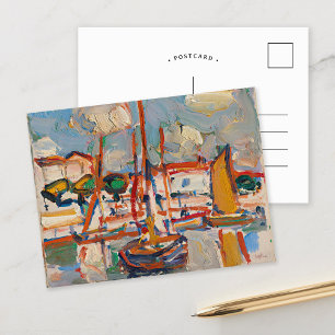 Carte Postale Bateaux dans le port   Samuel John Peploe