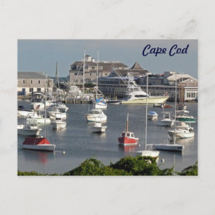 Carte Postale Bateaux dans un port de Cape Cod en été