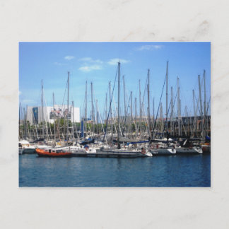 Carte Postale Bateaux de Barcelone