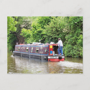 CARTE POSTALE BATEAUX DE CANAL