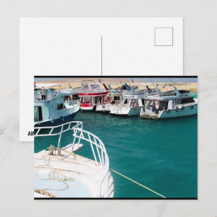 Carte Postale Bateaux de la mer Rouge
