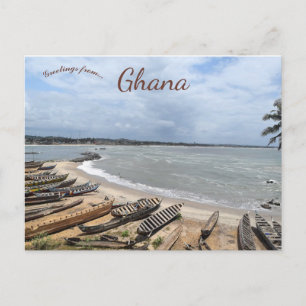 Carte Postale Bateaux de pêche au Ghana