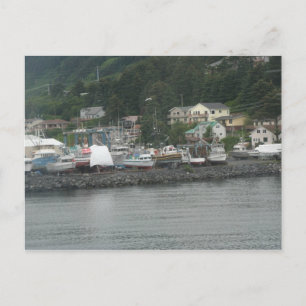 Carte postale Bateaux de pêche de l'île de Kodiak