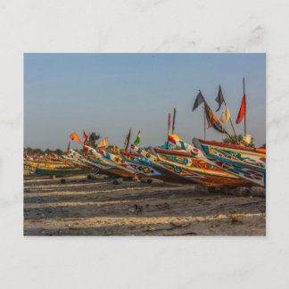 Carte postale Bateaux de pêche Gambie