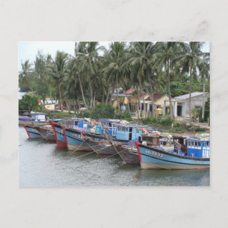 Carte Postale Bateaux de pêche, Hoi An, Vietnam
