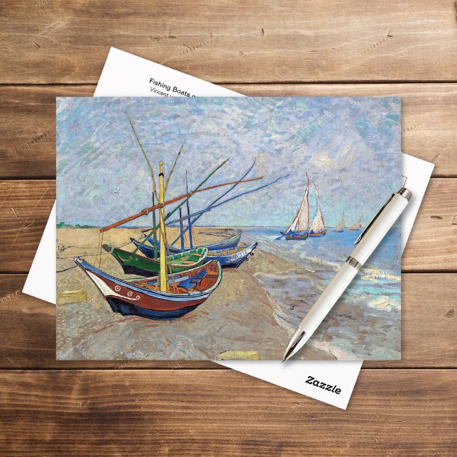 Carte Postale Bateaux de pêche Plage Vincent van Gogh (Créateur téléchargé)
