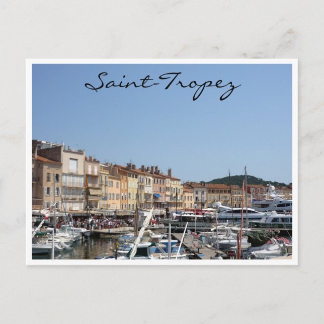 Carte Postale bateaux de saint tropez (Devant)