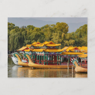 Carte Postale Bateaux-dragons touristiques   Lac Kunming