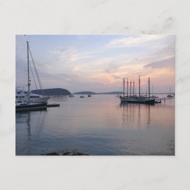 Carte Postale Bateaux du port de Bar à Sunrise I (Devant)