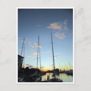 Carte Postale Bateaux portuaires de auckland