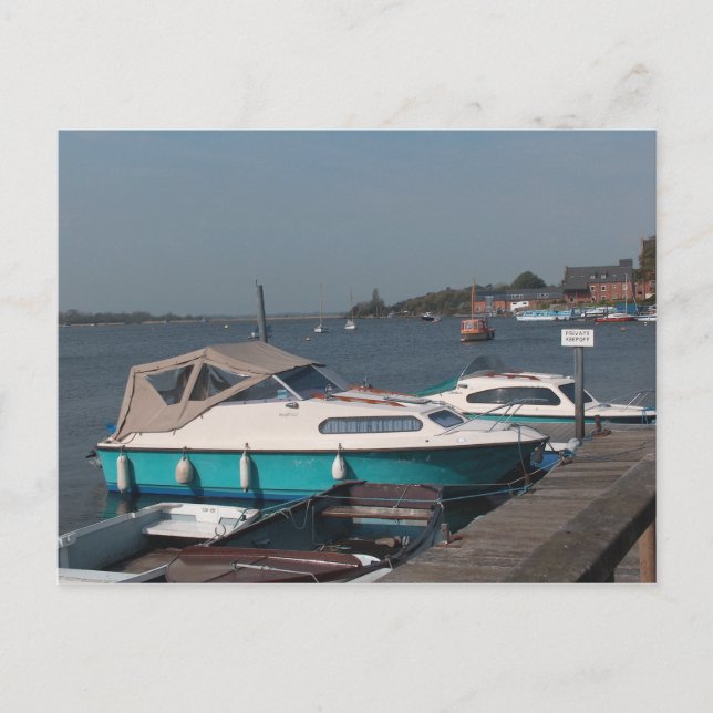 Carte Postale Bateaux sur les Norfolk Broads (Devant)