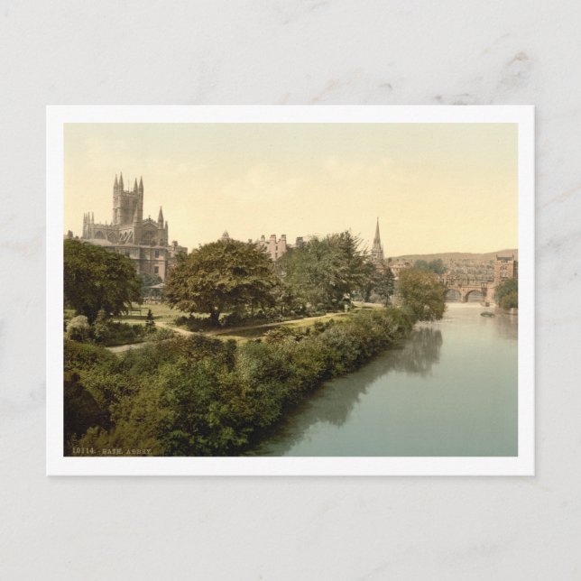 Carte Postale Bath Abbey, Bath, Somerset, Angleterre (Devant)