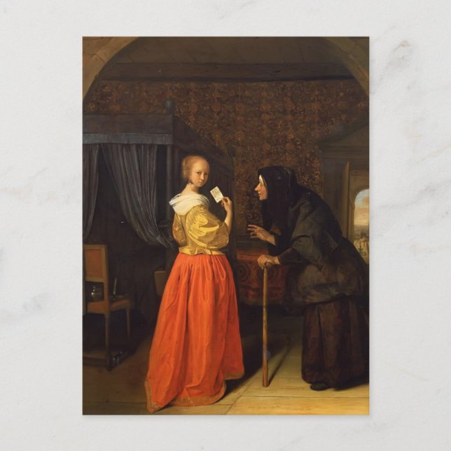 Carte Postale Bathsheba recevant la lettre de David par Jan Stee (Devant)