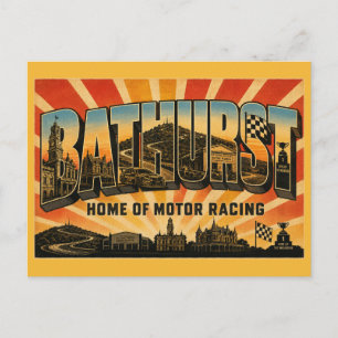 Carte Postale Bathurst NSW, berceau du sport automobile australi