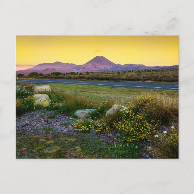 Carte Postale Bâti Tongariro, Nouvelle Zélande (Devant)