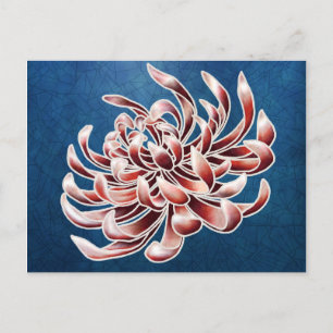 Carte Postale Batik Chrysanthemum