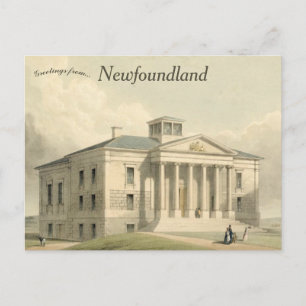 Carte Postale Bâtiment Colonial Terre-Neuve Canada