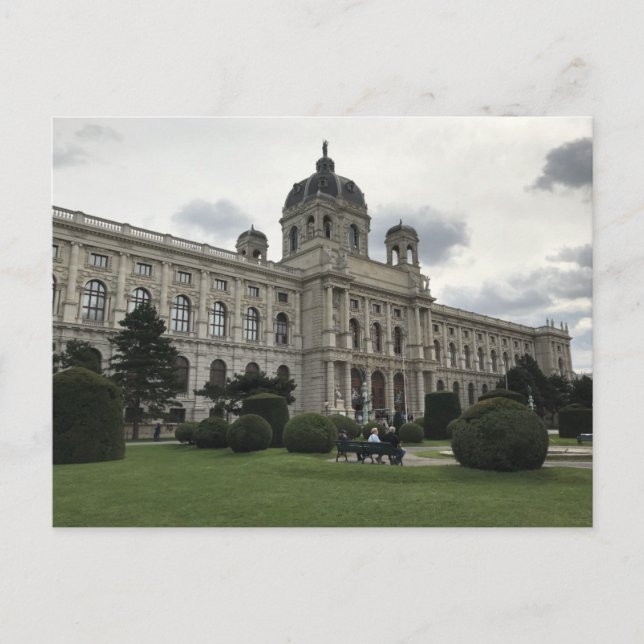 Carte Postale Bâtiment dans le quartier des musées à Vienne (Devant)