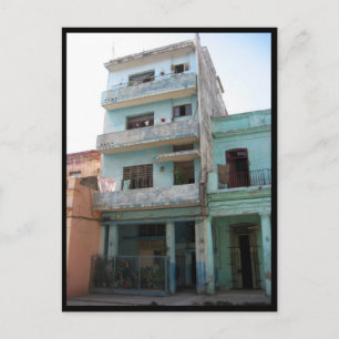Carte Postale bâtiment havana vert