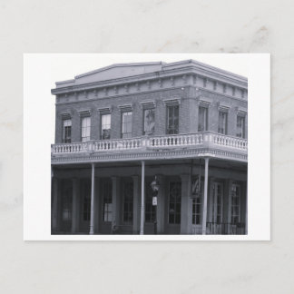 Carte Postale Bâtiment vintage simple noir et blanc