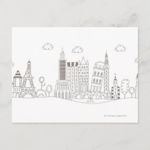 Carte Postale Bâtiments célèbres