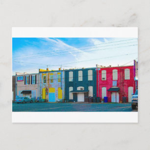 Carte Postale Bâtiments colorés à Benson