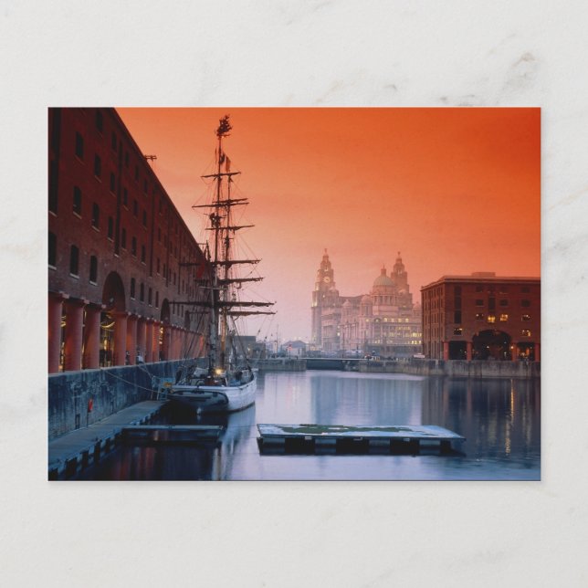 Carte Postale Bâtiments de foie du complexe Albert Dock, Liverpo (Devant)