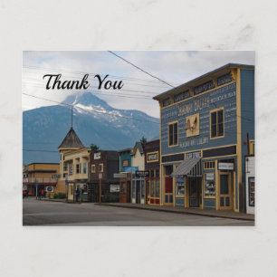 Carte Postale Bâtiments de la ville de Skagway en Alaska Photo M