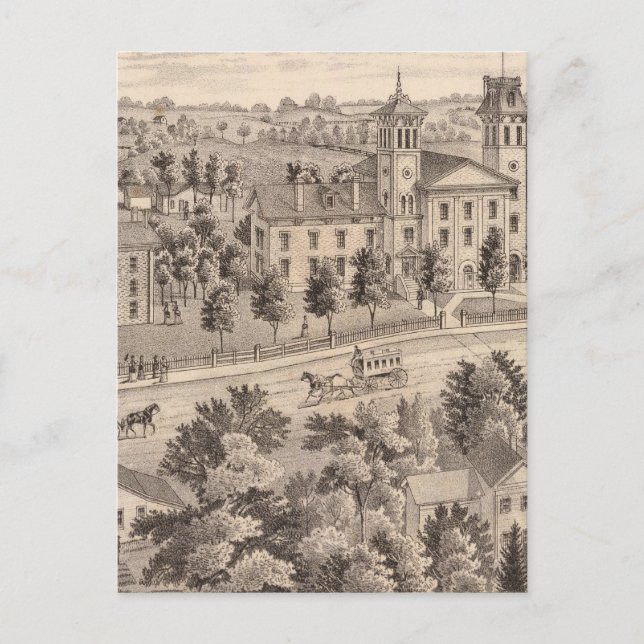 Carte Postale Bâtiments de l'école normale du nord de l'Indiana (Devant)