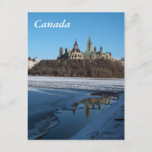 Carte Postale Bâtiments du Parlement du Canada Vue depuis la riv
