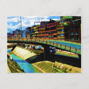 Carte Postale Bâtiments lumineux à Bogota