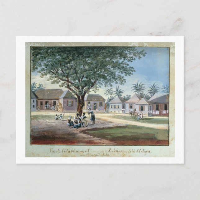 Carte Postale Bâtiments missionnaires, St. Johns, Antigua (avec (Devant)