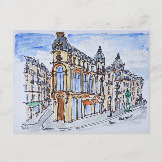 Carte Postale Bâtiments rue Reaumur, Paris, France (Devant)