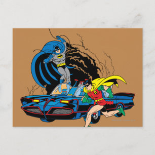 Carte Postale Batman And Robin In Batcave