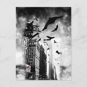 Carte Postale Batman Bats Flying Through Gotham