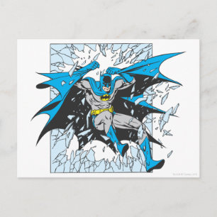 Carte Postale Batman Brûle À Travers Le Verre