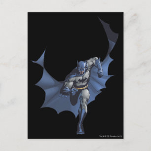 Carte Postale Batman court avec une cape volante