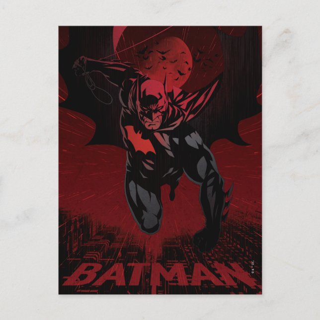 Carte Postale Batman Crimson Leap (Devant)