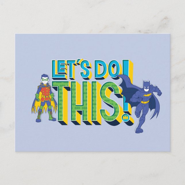 Carte Postale Batman | Faisons ceci (Devant)